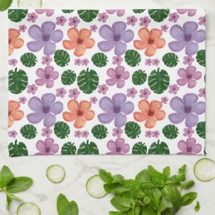 Floral pattern  kitchen towel