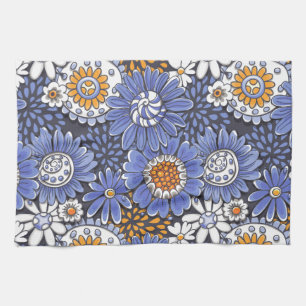 Floral pattern kitchen towel