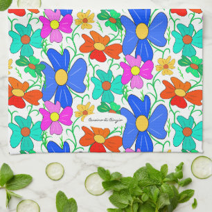 Floral pattern Kitchen Towels