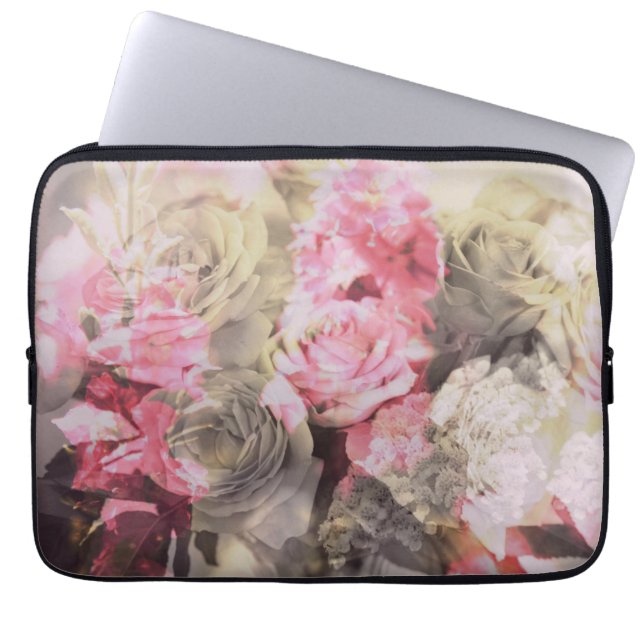 Floral pattern laptop sleeve (Front)