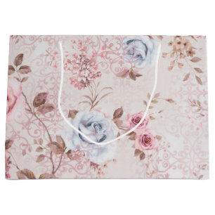Floral pattern large gift bag