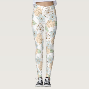 Floral pattern leggings