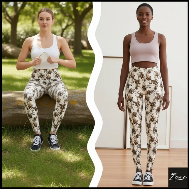 Floral pattern leggings (Creator Uploaded)
