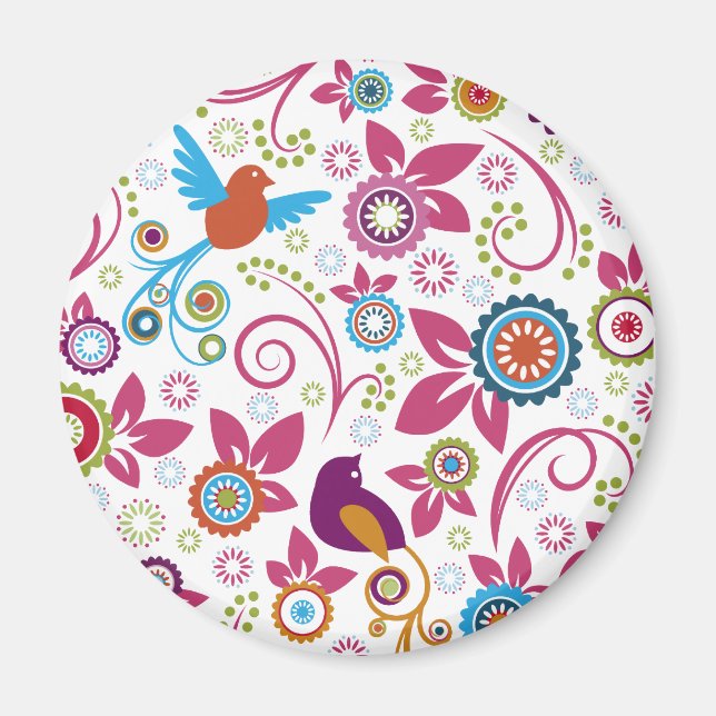 Floral Pattern Magnet (Front)