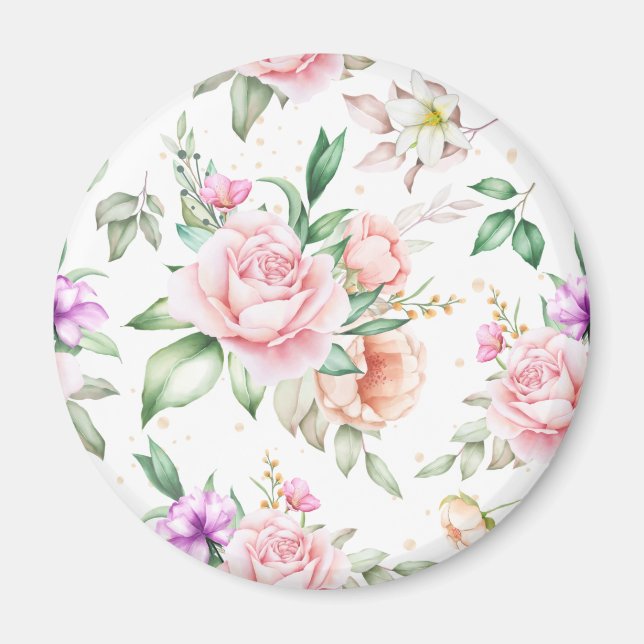 Floral Pattern Magnet (Front)