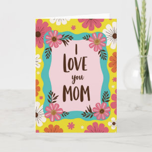 Floral Pattern Mom Card