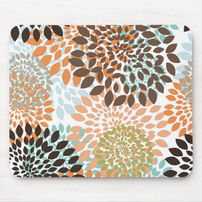 Floral Pattern Mouse Pad (Front)