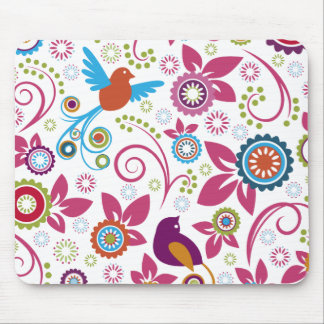 Floral Pattern Mouse Pad