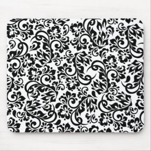 floral pattern mouse pad