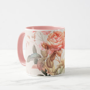 floral pattern mug