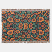 Floral Pattern Nasturtium Flowers