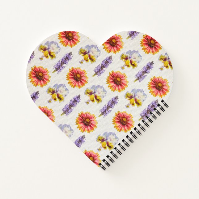 Floral Pattern Notebook (Back)