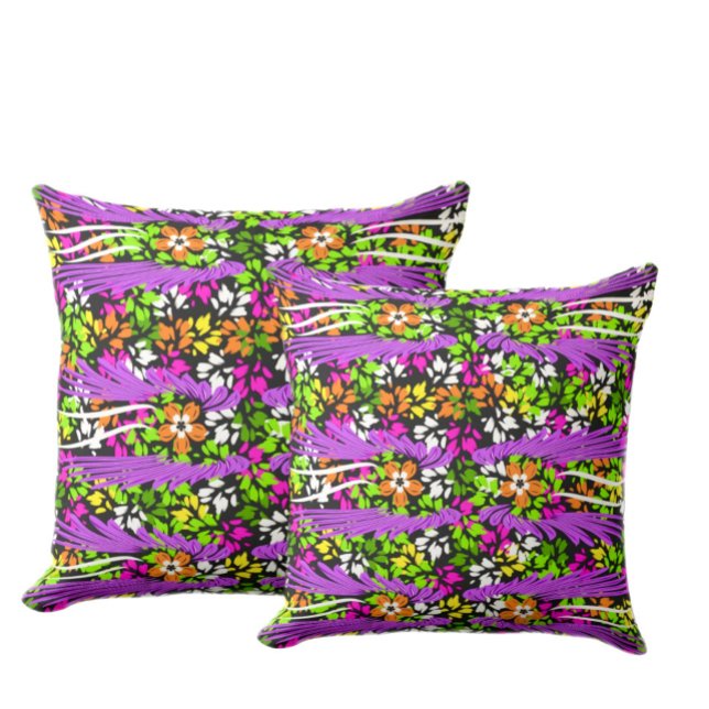 Floral pattern outdoor pillow (Creator Uploaded)