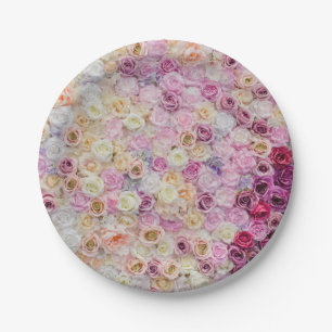 Floral pattern  paper plate