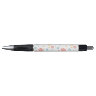 Floral Pattern Pen (White Base)