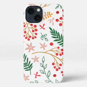 Floral Pattern Personalized Trendy Case-Mate iPhone 13 Case