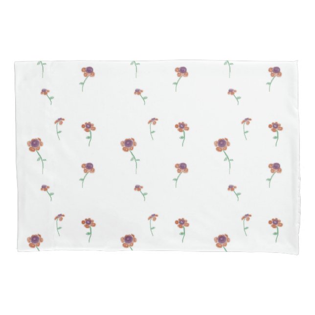 Floral Pattern Pillowcases (Front)