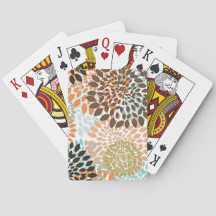Floral Pattern Playing Cards