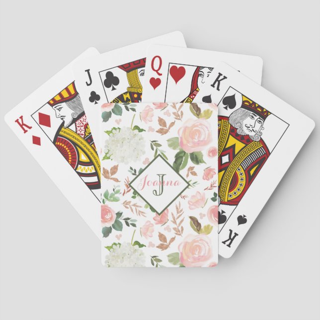 Floral Pattern Playing Cards (Back)