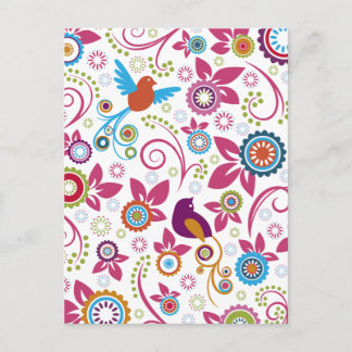 Floral Pattern Postcard