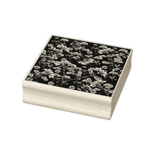 Floral Pattern Rubber Stamp