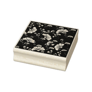 Floral Pattern Rubber Stamp