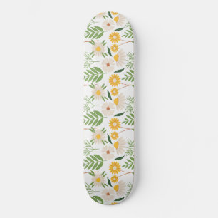 Floral Pattern Skateboard
