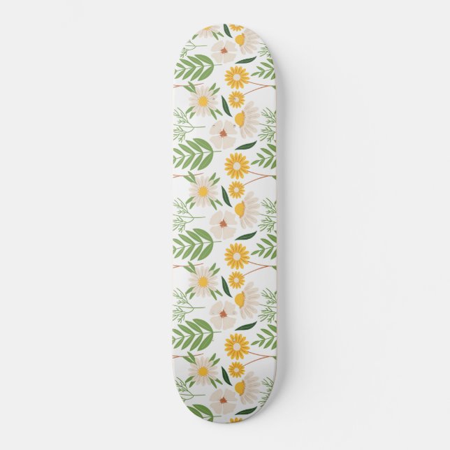 Floral Pattern Skateboard (Front)