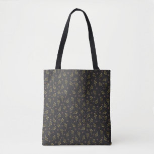 Floral pattern spring flowers tote bag