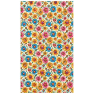 Floral pattern tablecloth