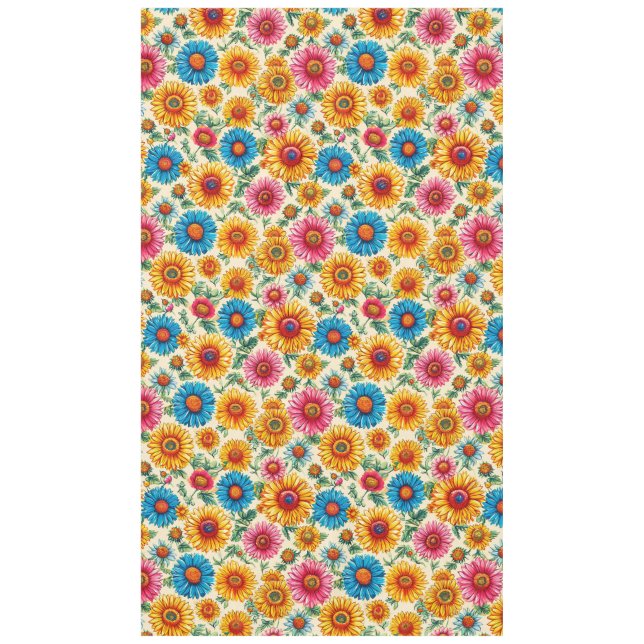 Floral pattern tablecloth (Front)