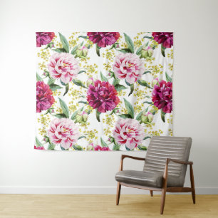 Floral Pattern Tapestry