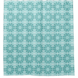 Floral Pattern, Teal Blue