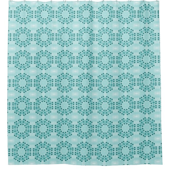 Floral Pattern, Teal Blue (Front)