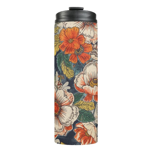 Floral Pattern Thermal Tumblers (Front)