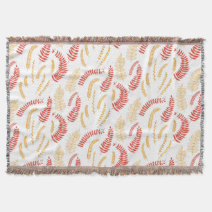 Floral pattern throw blanket
