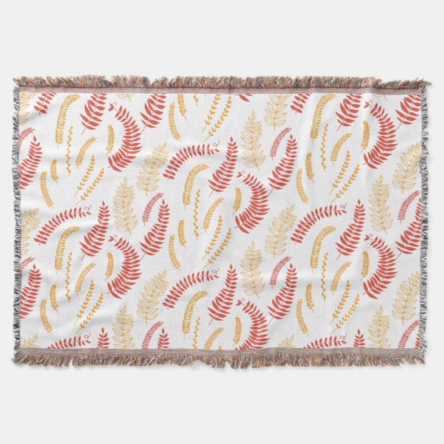 Floral pattern throw blanket (Front)