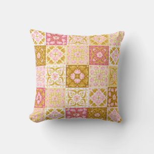 Floral Pattern Throw Pillow