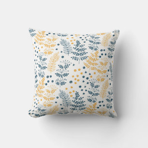 Floral pattern throw pillow