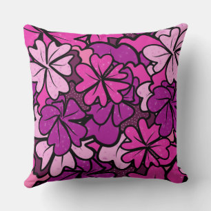 Floral pattern throw pillow