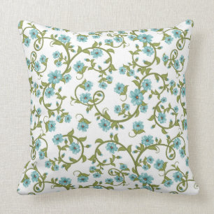 Floral Pattern Throw Pillow