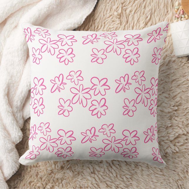 Floral pattern  throw pillow (Blanket)