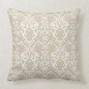 Floral Pattern Throw Pillow