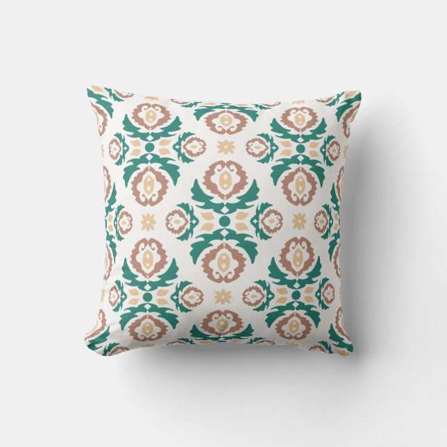 floral pattern throw pillow (Front)