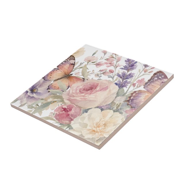 floral  pattern tile (Side)