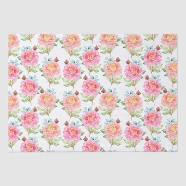 Floral pattern  tissue paper (Front)
