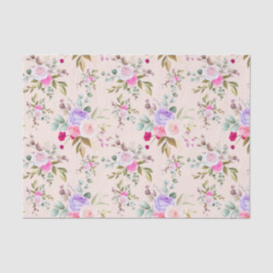 Floral pattern tissue paper