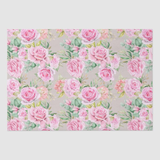 Floral pattern  tissue paper (Front)