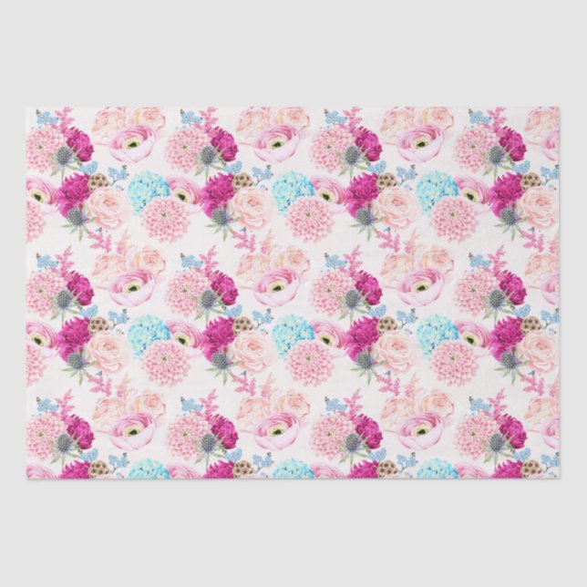 Floral pattern  tissue paper (Front)