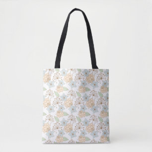 Floral pattern tote bag